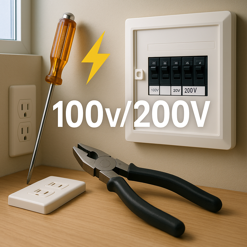 家庭の電気工事 100V/200V回路と分電盤の要点