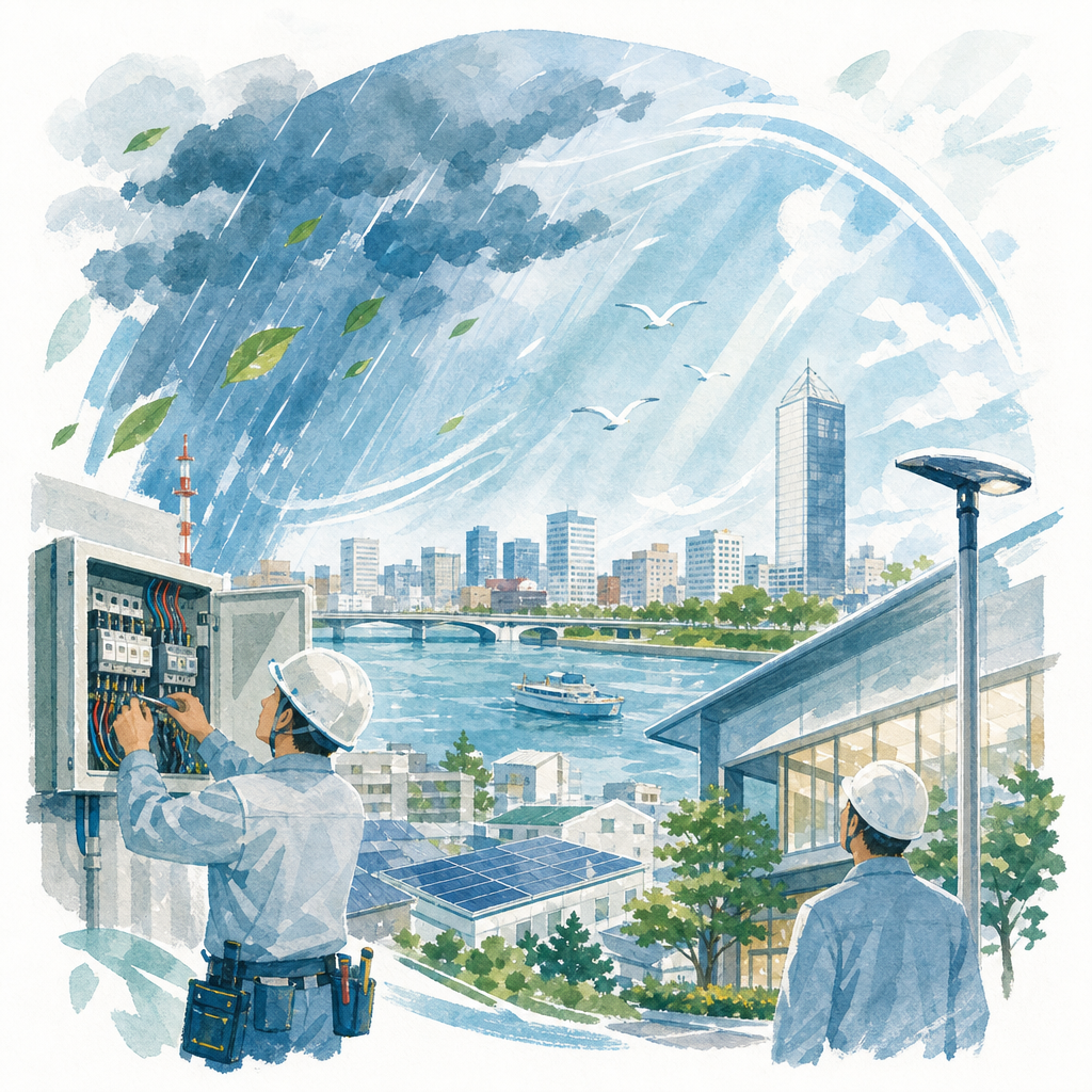 新潟市の雨風で考える株式会社三栄電工の仕事