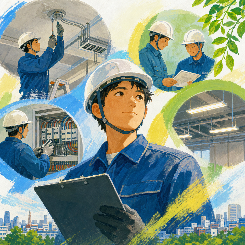 電気設備工事で身につく安全確認と現場で育つ力