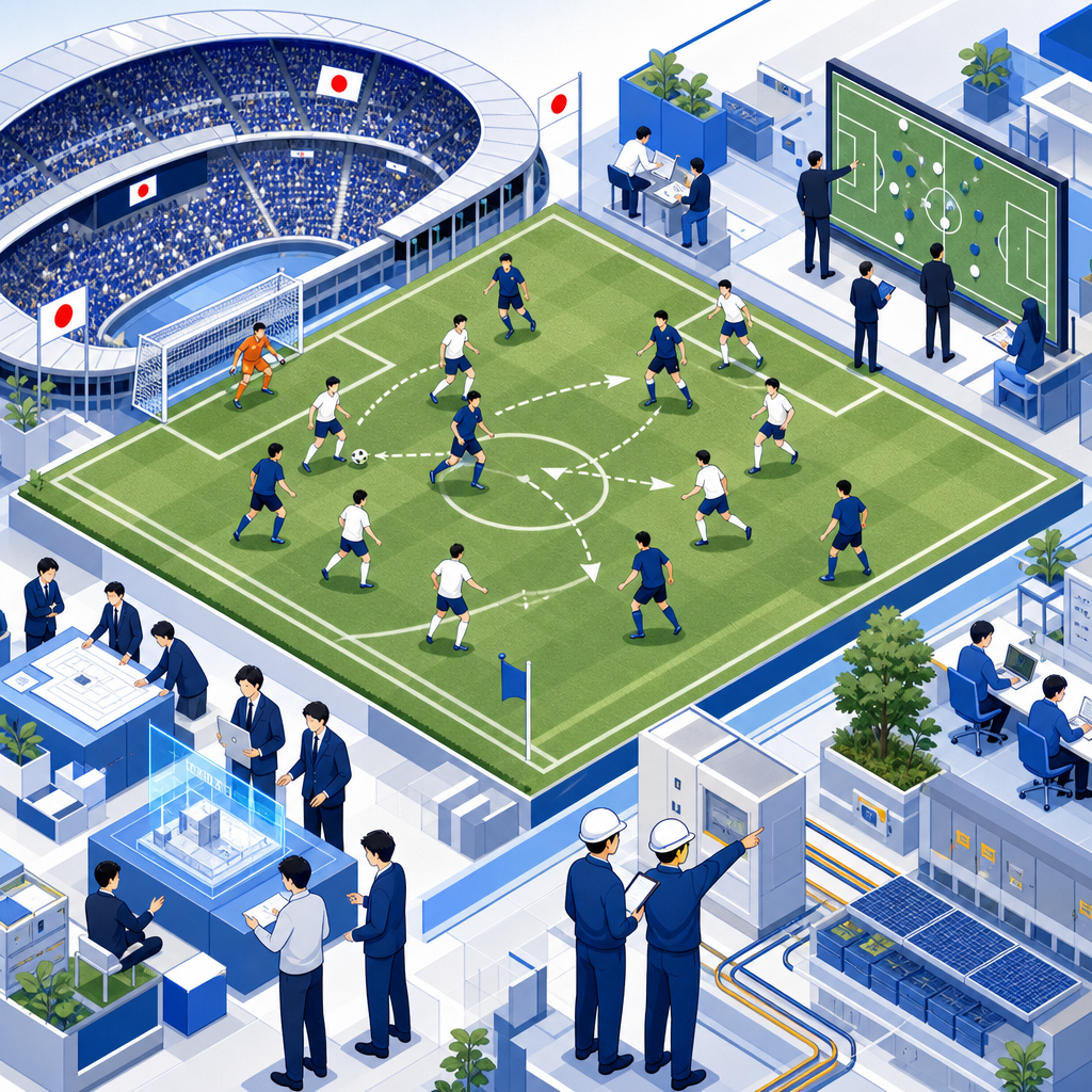 サッカー日本代表で考える株式会社三栄電工の働く姿勢